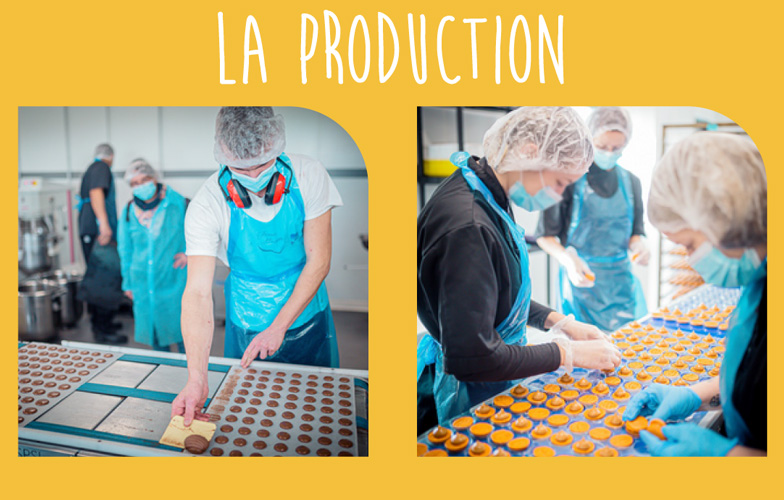 production macaron
