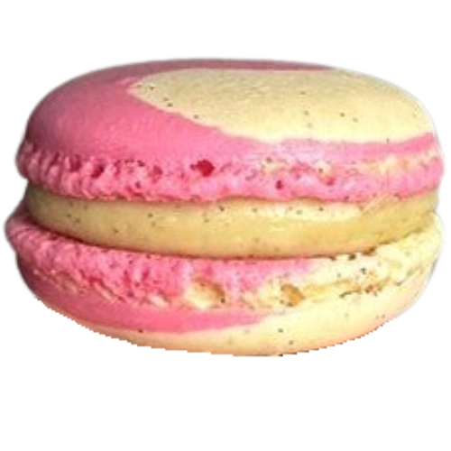 macaron vanille framboise